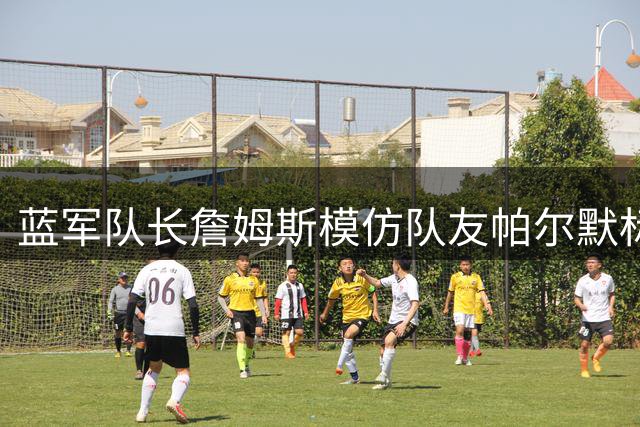 蓝军队长詹姆斯模仿队友帕尔默标志性庆祝动作